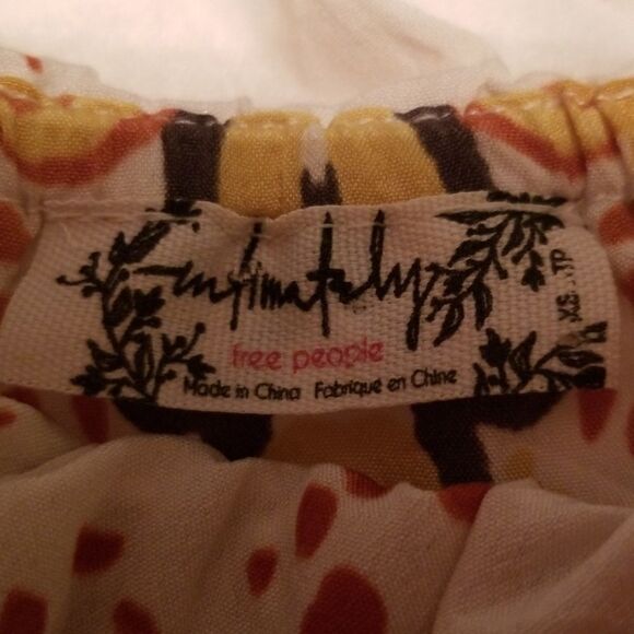 Free People Cute boho Strapless Top in EUC Size XS - Picture 5 of 6